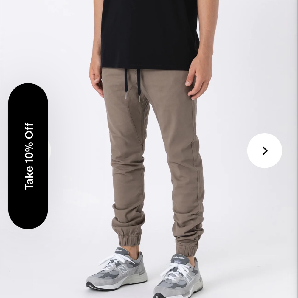 ZANEROBE TAN JOGGER slim fit pants